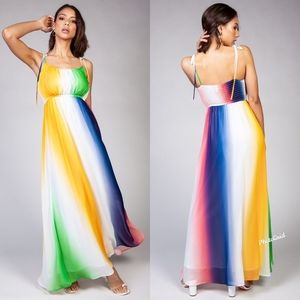 Multi color maxi dress